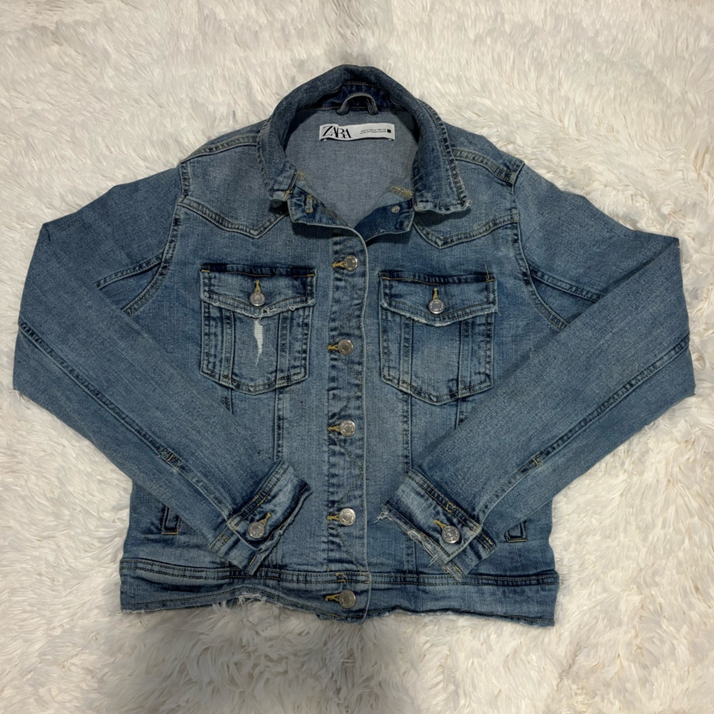 Zara |  Jackets & Coats |  Zara Fitted Denim Jacket |